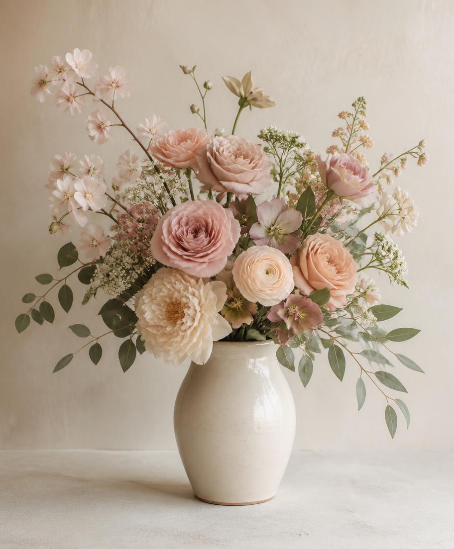 Zijdebloemenarrangement Vol — ca. 15 stelen