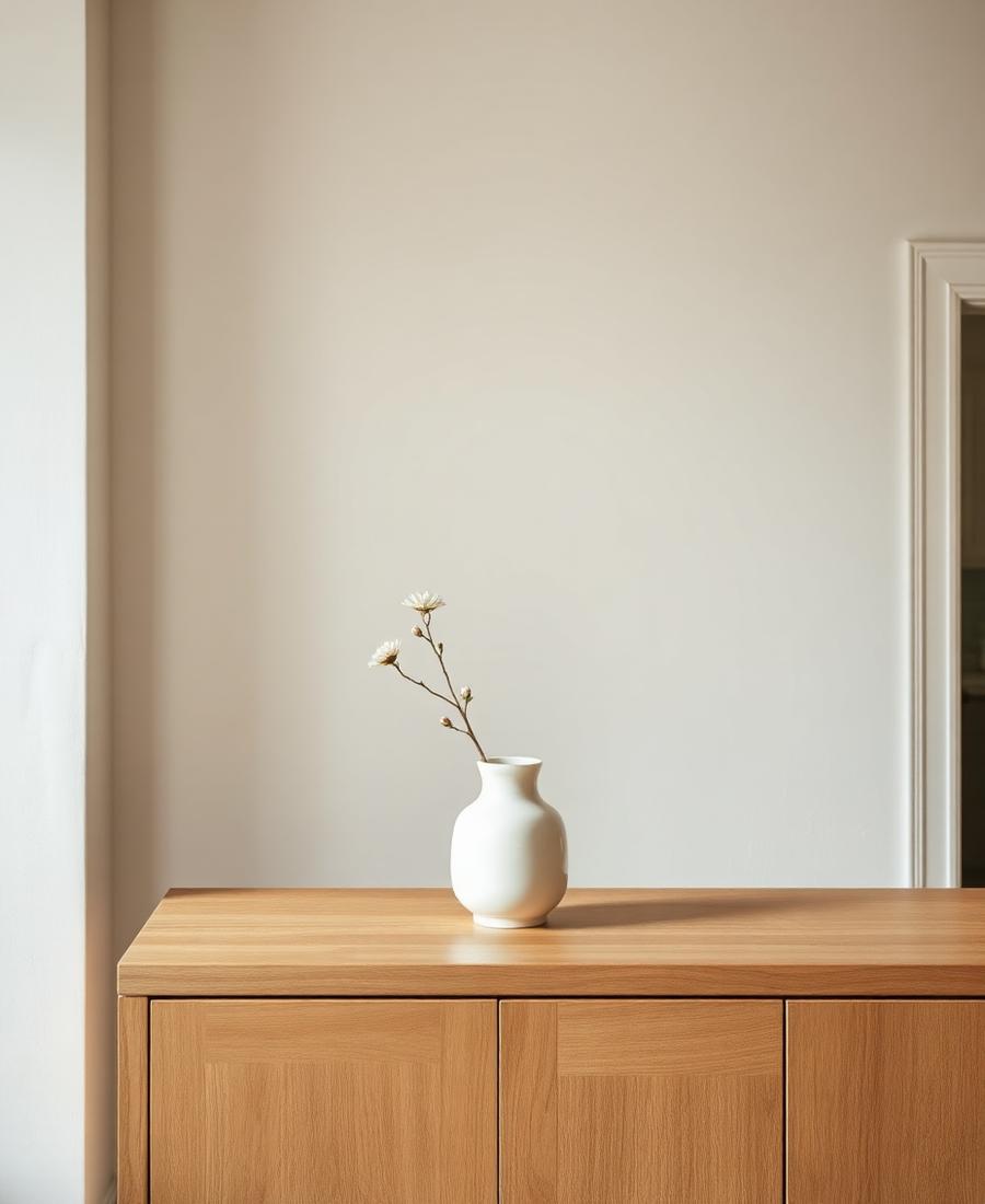 Lege vaas in een rustig interieur
